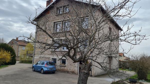 Saint Romain Lachalm 43620 Centre village maison pierre sur sous-sol complet 2 appartements possibilité d'en créer un troisième sur environ 1600m² de terrain  constructible