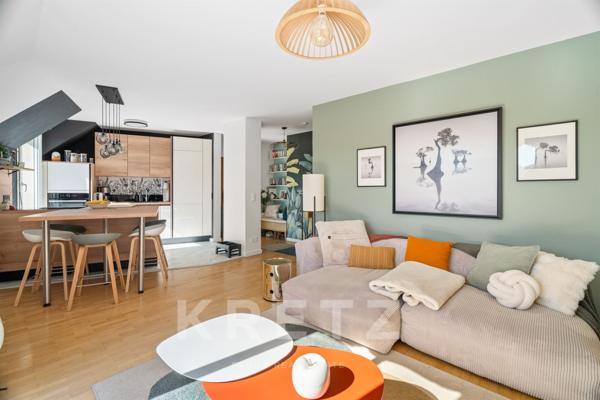 RUEIL-MALMAISON - DERNIER ETAGE - TERRASSE PLEIN SUD - 3 CHAMBRE - TRAVERSANT - CALME ABSOLU