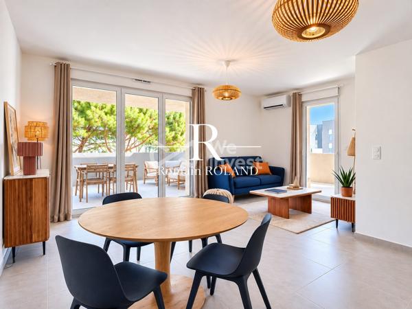 T3 neuf - 67,83 m² - Terrasse de 44 m², à 400 m de la plage