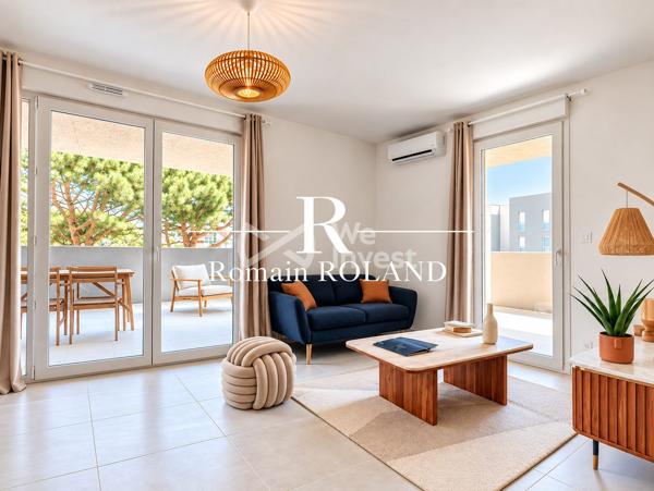 T3 neuf - 67,83 m² - Terrasse de 44 m², à 400 m de la plage