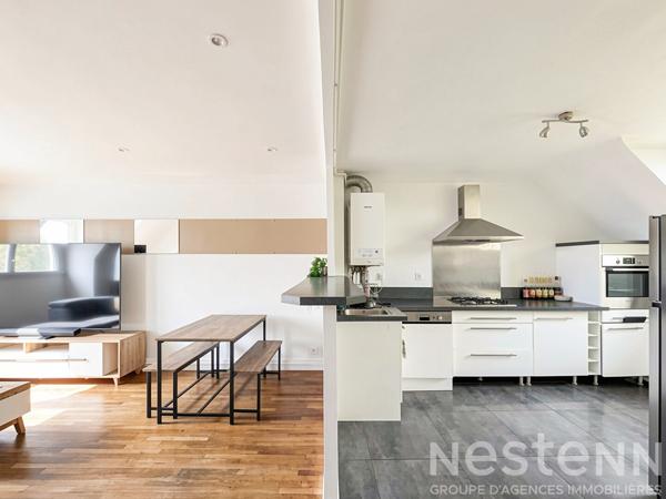Appartement duplex ; 2 Chambres ; 70m² - Hypercentre d'Hennebont