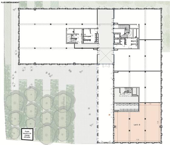 Pilaterie bureaux neufs et disponibles de suite à partir de 150 m2