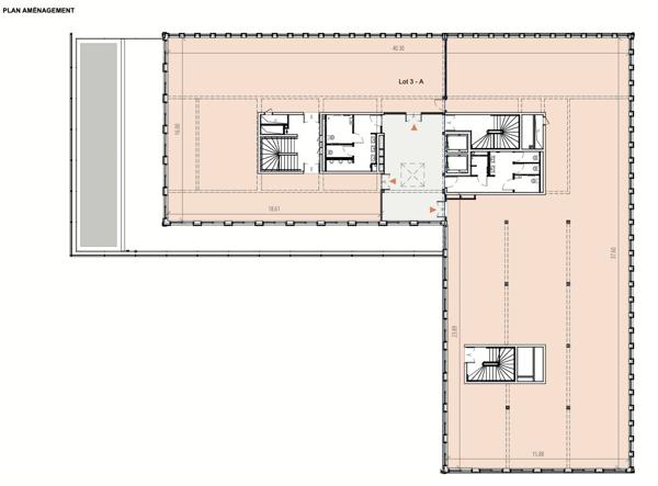 Pilaterie bureaux neufs et disponibles de suite à partir de 150 m2