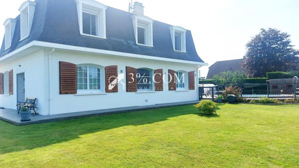 Secteur Friville : Joli pavillon sans travaux avec piscine. 5 CH . 162 m² hab. Terrain 1100 m². Friville-Escarbotin (80130)