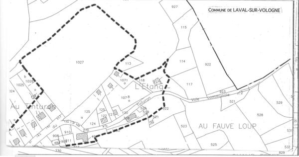 Terrain de 2 657 m² dont 800 m² constructibles