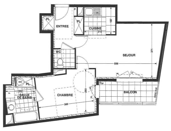 Appartement 2 pièces - 44800 Saint-Herblain