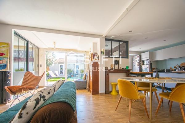 Échoppe, 4 chambres, jardin, dépendance et stationnement voiture