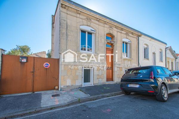 Échoppe, 4 chambres, jardin, dépendance et stationnement voiture