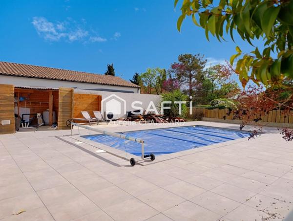 4 chambres jardin piscine garage