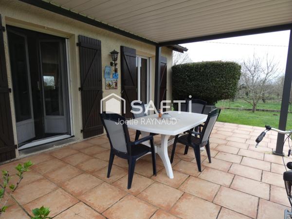 Maison de plein pied T4 à la campagne.