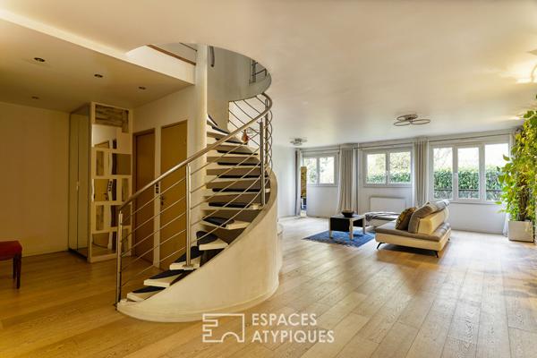 Duplex en rez-de-jardin avec terrasse