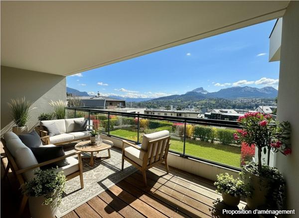Appartement d'exception 107 m² · Vue Belledonne & Granier · Piscine privative