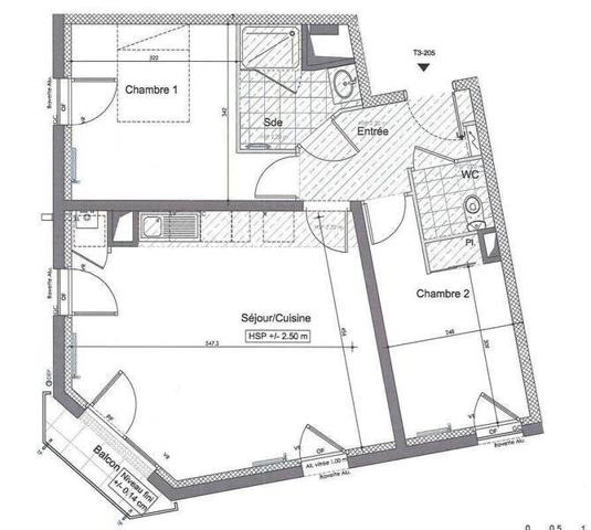 Appartement 3 pièces - 44300 Nantes