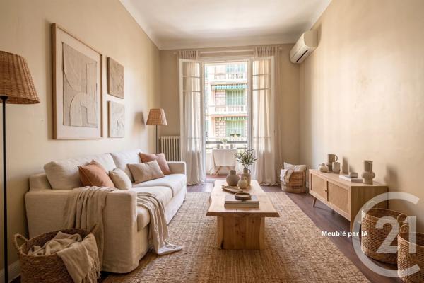 Appartement F3 à vendre  3 pièces - 69,60 m 2   NICE  - 06