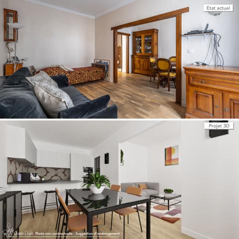 Appartement Paris proche Batignolles 2 pièces 47.33m2