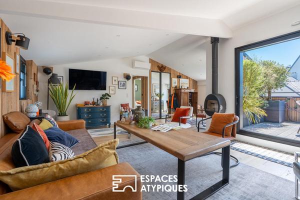 Appartement contemporain esprit loft avec terrasse La Baule