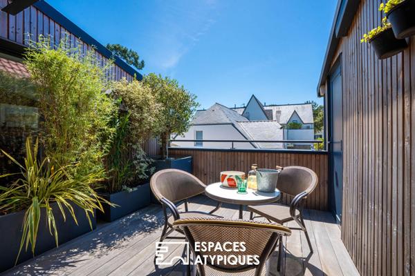 Appartement contemporain esprit loft avec terrasse La Baule
