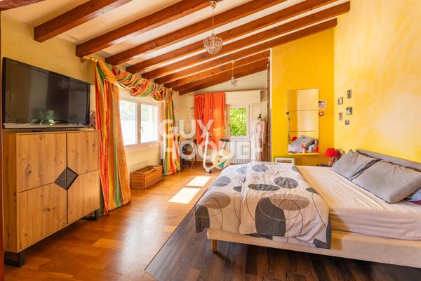 Maison plain-pied, piscine et terrain arboré de 1 645 m² — Chavanoz