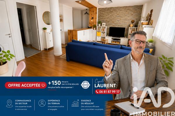 Appartement à vendre 3 pièces 54,12 m² Angoulême