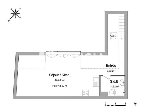Location Studio 34.7 m² - 25 RUE DES JUIFS Strasbourg 67000