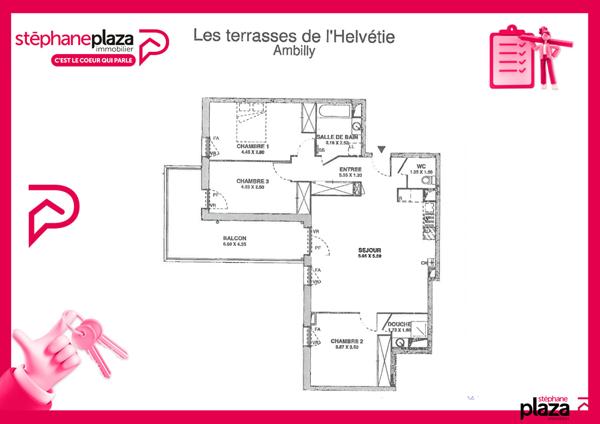 Appartement 4 pièces 90.46 m2