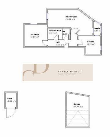 Appartement 2 pièces - 55 m² Exclusivité efficity