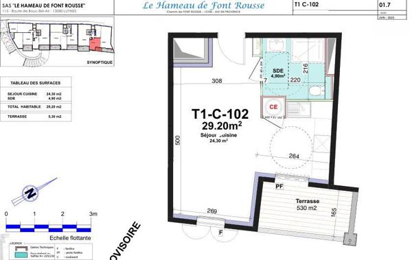 Studio à vendre 29 m² Aix-en-Provence