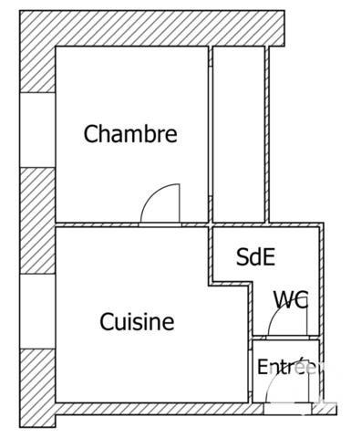 Appartement 2 pièces de 22 m² à Brest (29200)