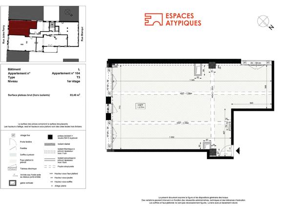 Loft industriel brut à aménager