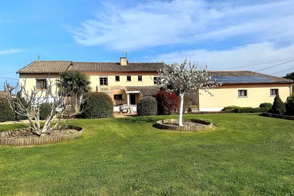 Juliénas (69840) Maison spacieuse avec vue panoramique et hangar, bureau et caveau de dégustation à Juliénas - Idéale artisan,
