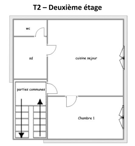 Appartement T2 avec potentiel – Centre historique