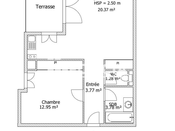 Location Appartement 2 pièces 42.15 m² - 1188 AVENUE DU CATEAU Cambrai 59400