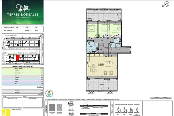 Neuf Livraison Immédiate - Appartement T4 de 103.97 m2 avec double garage