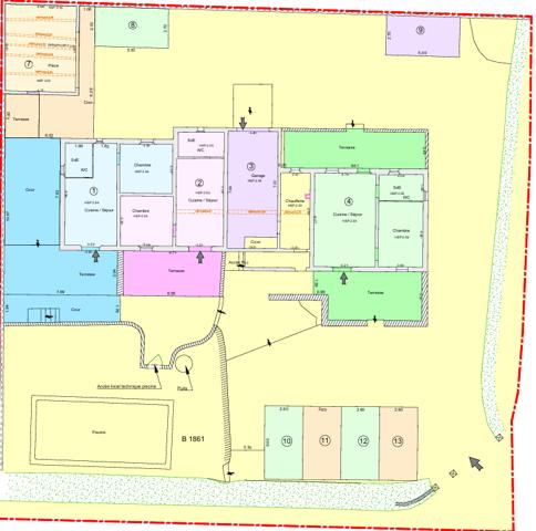Bonnieux (84480) Maisonnette indépendante avec parking privé dans copropriété avec piscine.