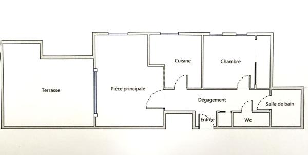 Courbevoie appartement à vendre 2 pièces TERRASSE 40m² TRANSPORTS COMMERCES RAVALEMENT VOTE ET PAYE