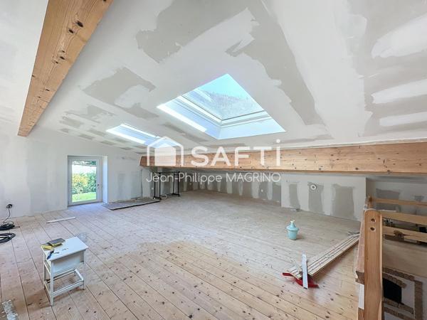 Grande maison à Bélesta – 5 pièces avec jardin et garage.