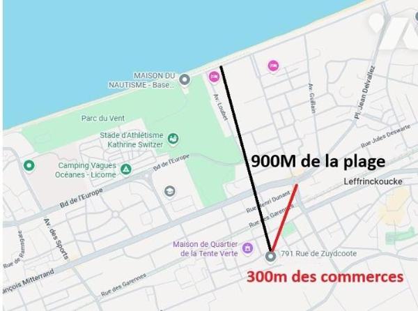 Rosendael secteur Maraichers, Appartement T2 + balcon + parking à vendre 