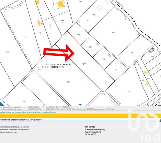 Terrain à vendre 4 998 m² Mèze