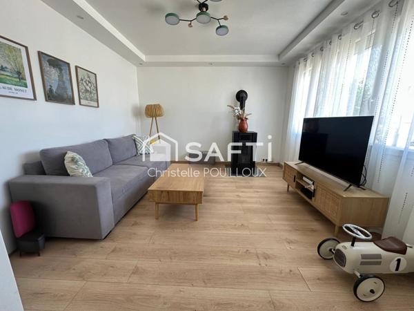 Maison rénovée, 3 chambres, bureau, jardin, sous-sol