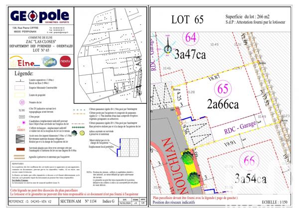 Terrain à vendre 266 m² Elne