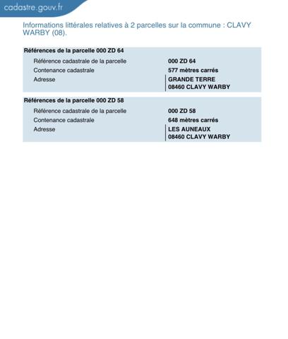 Terrain à vendre 1 225 m² Clavy-Warby