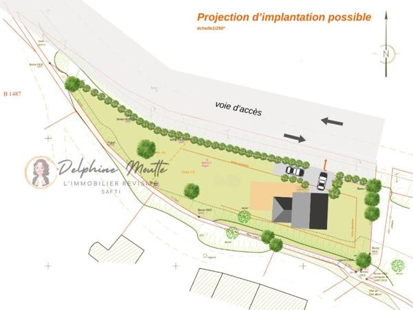 Terrain constructible borné à mi-chemin Risoul-Guillestre