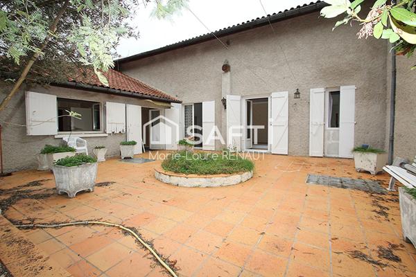 Maison de 200m² sur grand sous-sol de 200m², dépendance, terrasse et jardin