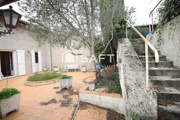 Maison de 200m² sur grand sous-sol de 200m², dépendance, terrasse et jardin