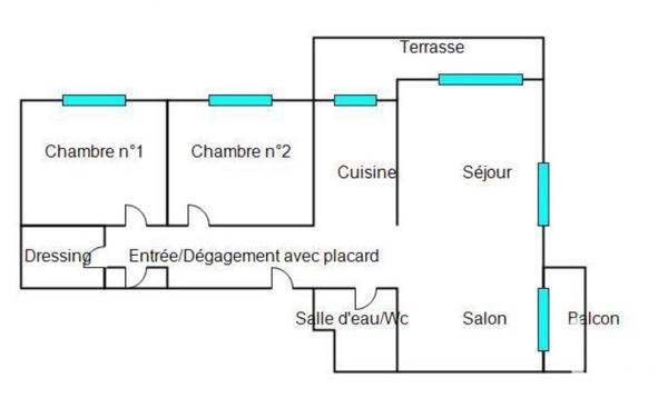 Appartement 4 pièces de 81 m² à Cagnes-sur-Mer (06800)