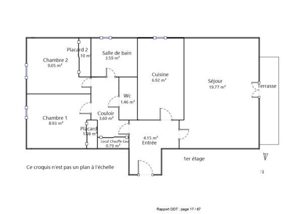 Appartement à vendre 4 pièces 60,59 m² Castelginest