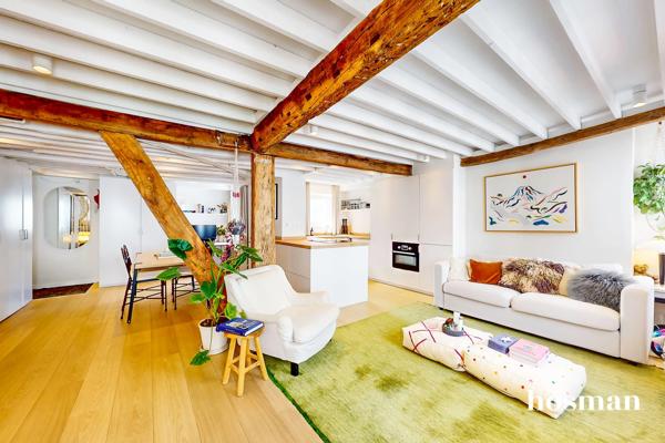 PARIS 20 ème - Rue de Tourtille - Magnifique Loft totalement rénové