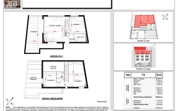 Appartement à vendre    4 pièces • 66,95 m2 Sète