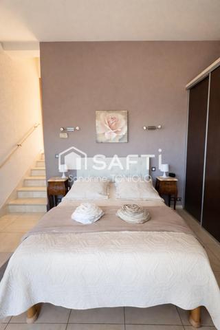 Maison dans un cadre résidentiel, au calme avec magnifique vue mer