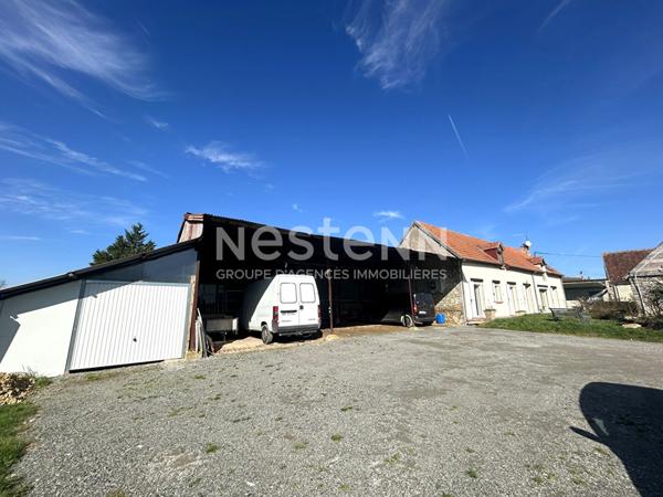 LONGERE 3 CHAMBRES AVEC DEPENDANCES ENVIRONNEMENT CALME PROCHE COMMERCES A CHABRIS (INDRE 36)